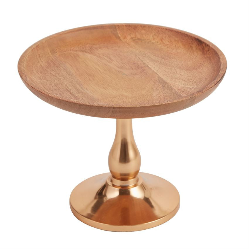 Copper and Wood Pedestal