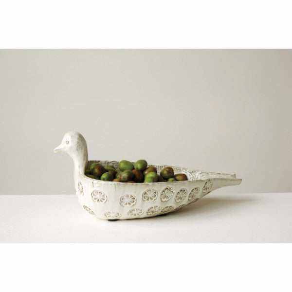 Terracotta Decorative Bird Bowl