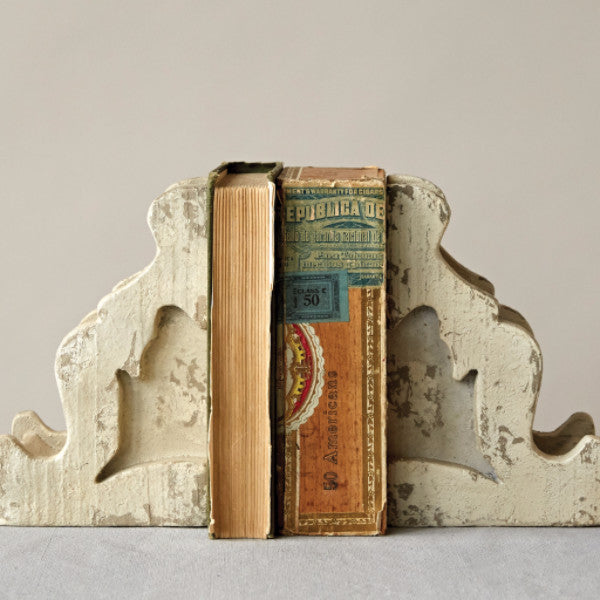 Magnesia Corbel Bookends