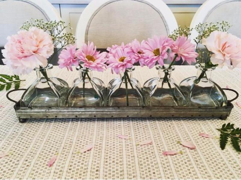 Daria Iron Tray with Jars