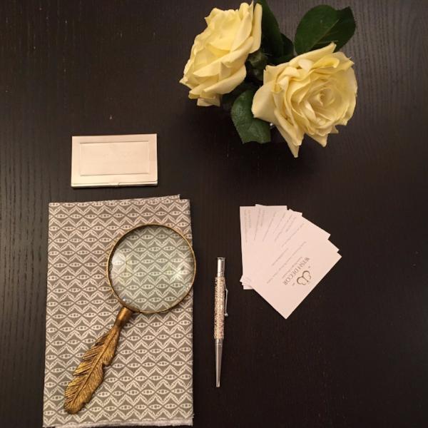 Pewter Feather Magnifying Glass