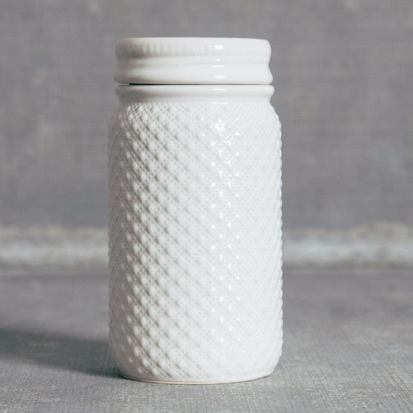 Hobnail Jar with Chalkboard Lid